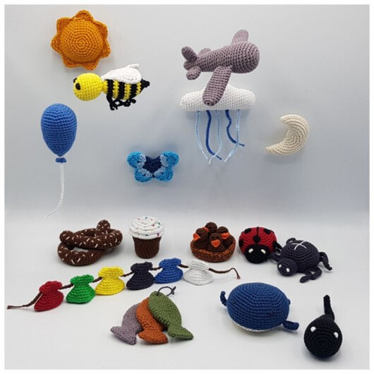 Sångväska av Rito Krea - sångväska figurer virkmönster