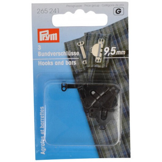 Prym Krokknappar Svart 9,5mm - 3 st.