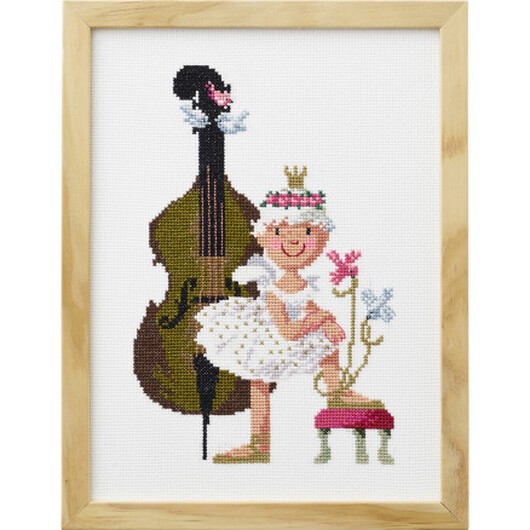 Permin Broderikit Balettflicka 18x24 cm, Ib Antoni