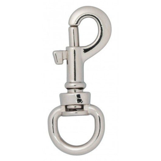 Infinity Hearts Karbinhake med D-ring Mässing Silver 45mm - 5 st