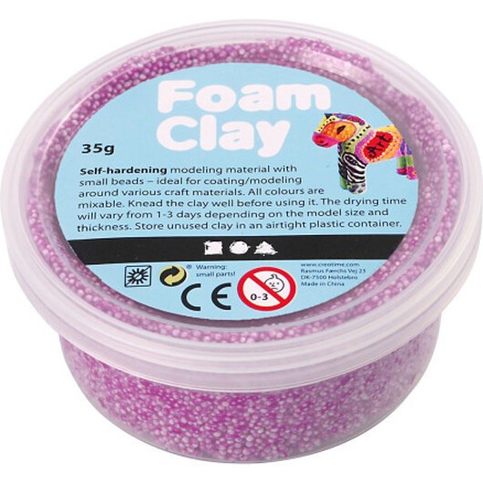 Foam ClayÂ® , neonlila, 35 g/ 1 burk