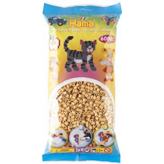 Hama Midi Pärlor 205-27 Beige - 6000 st.