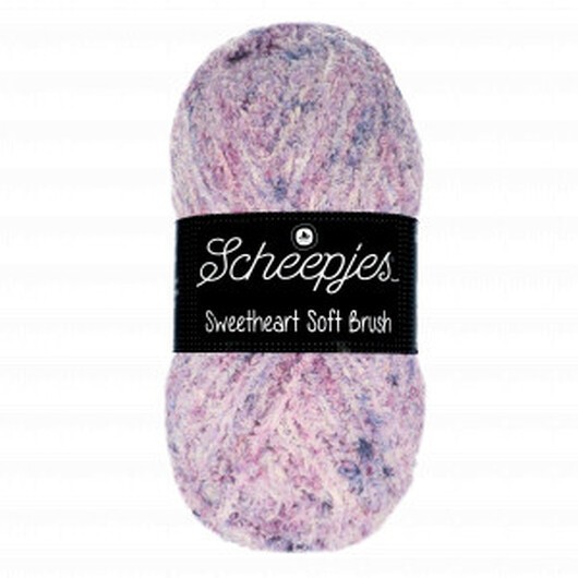 Scheepjes Sweetheart Soft Brush Garn Print 533 Lila