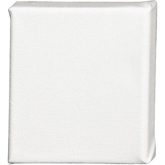 Canvas / Målarduk, D: 1,6 cm, storlek 10x10 cm, 360 g, vit, 1 st.