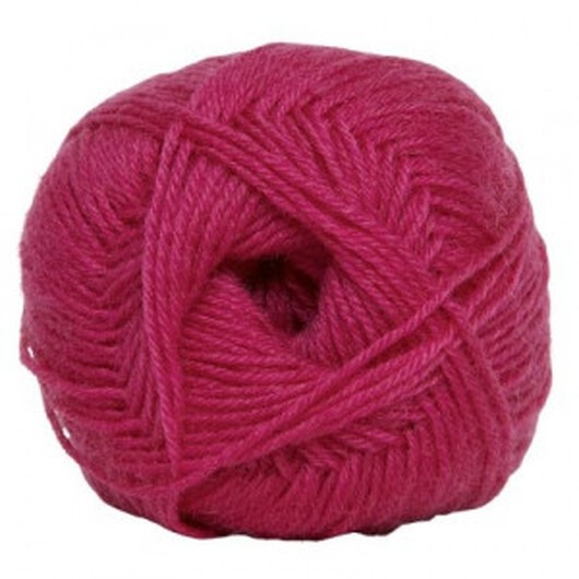 Hjertegarn Sock 4 Garn 4340 Mörk Cerise