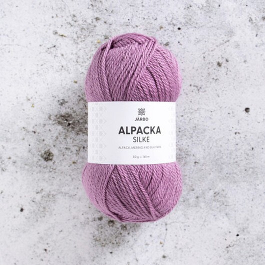 Järbo Alpaca Silk Garn 521 Plommon