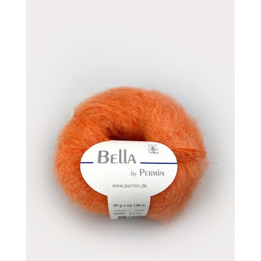 Permin Bella Mohair Garn 66 Ljusorange