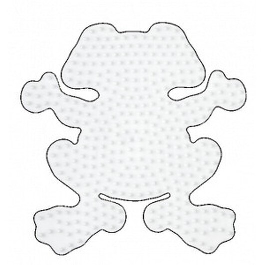 Hama Midi Pärlplatta groda Vit 12x12 cm - 1 st.