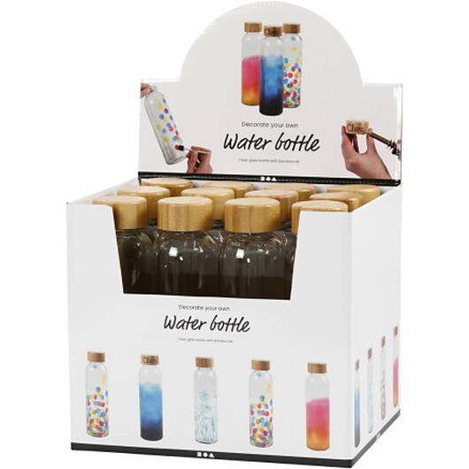 Vattenflaska, H: 22 cm, diam. 6,7 cm, 500 ml, 12 st / 1 frp.