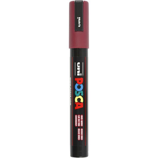 Posca Marker , nr. PC-5M, spets 2,5 mm, Medium, red wine, 1 st.