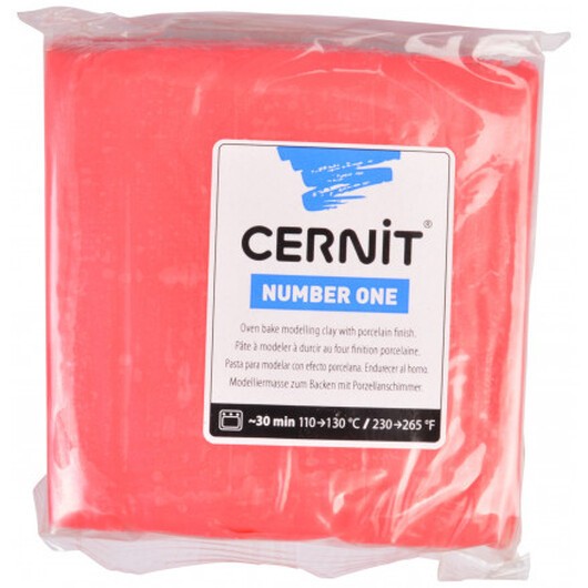 Cernit Modellera Unicolor 043 Röd 250g