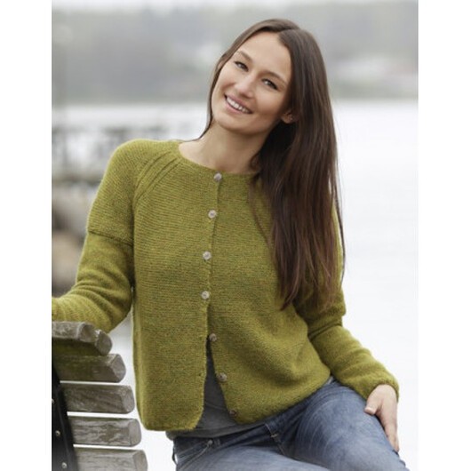 Sweet Olivia Cardigan by DROPS Design - Jacka Stickmönster strl. S - XXXL