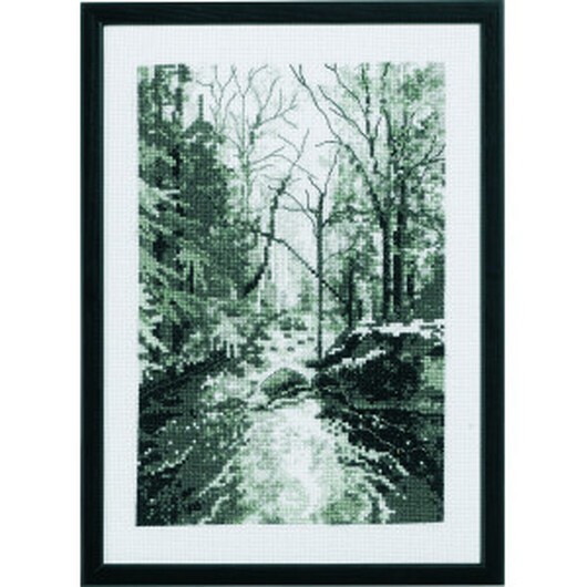 Permin Broderikit Skogsbäck 21x29cm