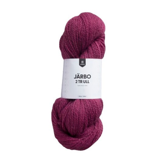 Järbo Svensk Ull 2tr 28 Hallon Ros