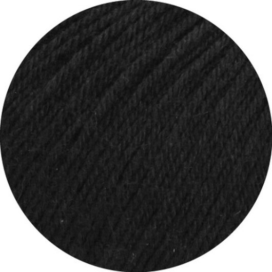 Lana Grossa Meilenweit 100 SETA Garn 16 Svart