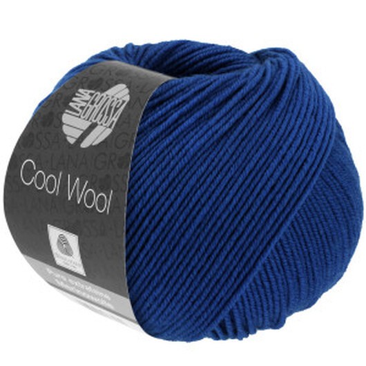 Lana Grossa Cool Wool Garn 2099 Marinblå