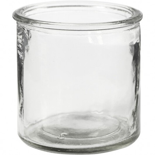 Ljusglas, H: 7,8 cm, dia. 7,8 cm, 6 st.