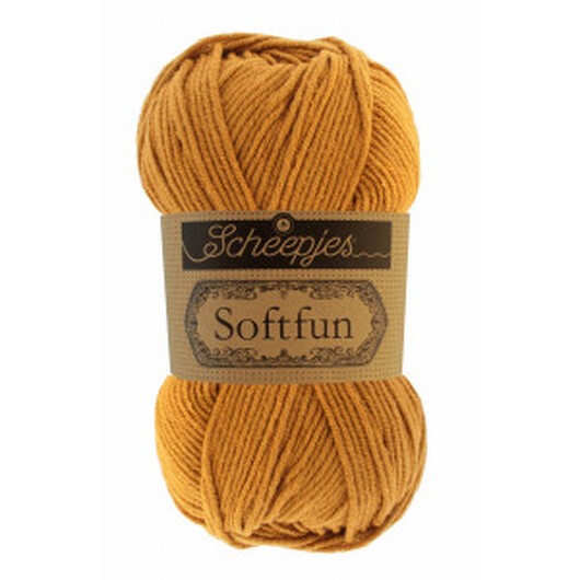 Scheepjes Softfun Garn Unicolor 2621 Curry