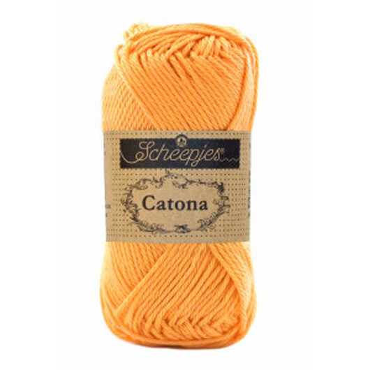 Scheepjes Catona Garn Unicolor 411 Sweet Orange