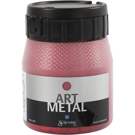 Hobbyfärg Metallic, lavaröd (5112), 250ml/ 1 flaska.