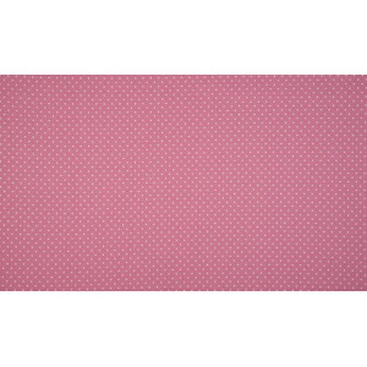 Minimals Bomullspoplin Tyg Print 413 Small Dot Old Rose 145cm - 50cm