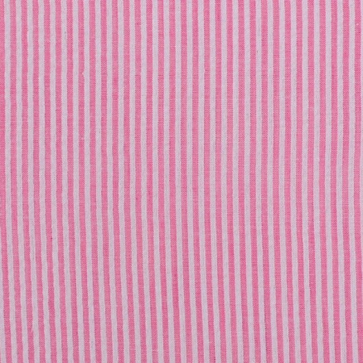 Seersucker med ränder 145 cm 17 Rosa - 50cm