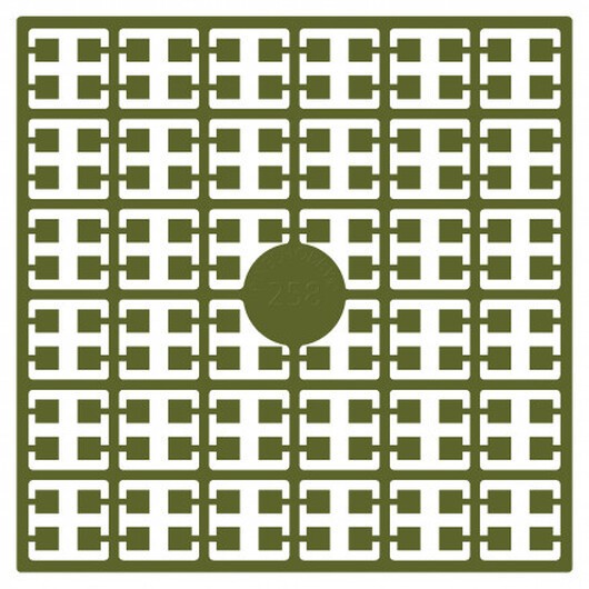Pixelhobby Midi Pärlor 258 Extra Oliv Grön 2x2mm - 140 pixels