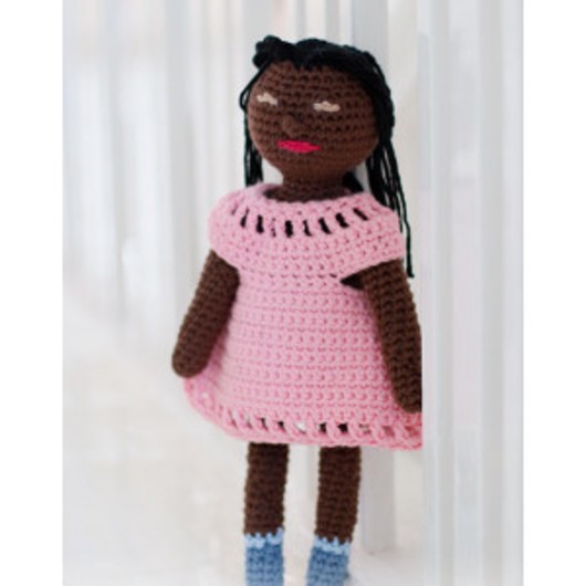 Spice Friends Dress by DROPS Design - Dockklänning Virkmönster