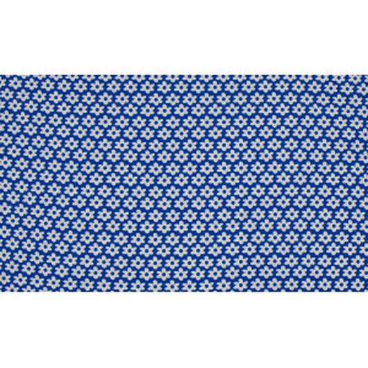 Minimals Bomullspoplin Tyg Print 7 Flower Royal 145cm - 50cm