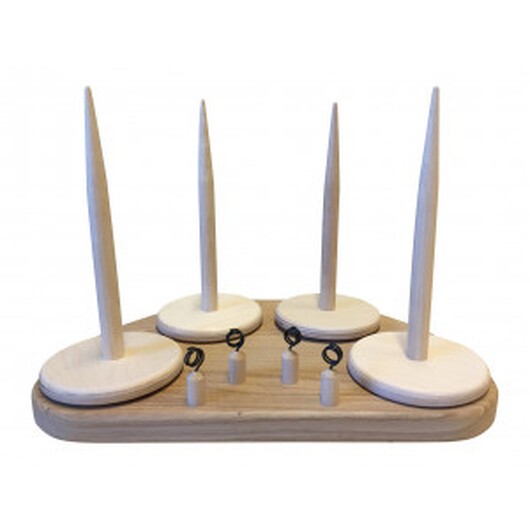 fromWOOD Garnhållare Trä till 4 garner 25 cm