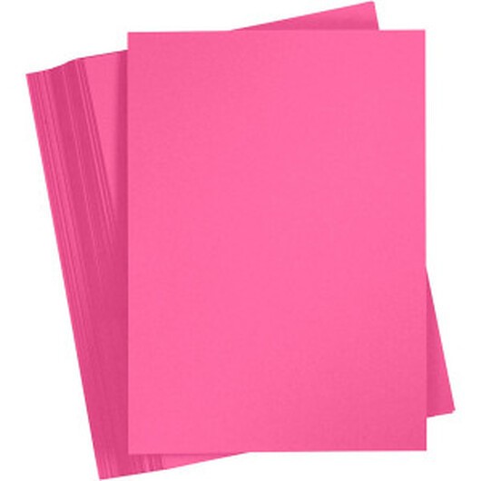 Färgad Kartong, rosa, A4, 210x297 mm, 180 g, 100 ark/ 1 förp.
