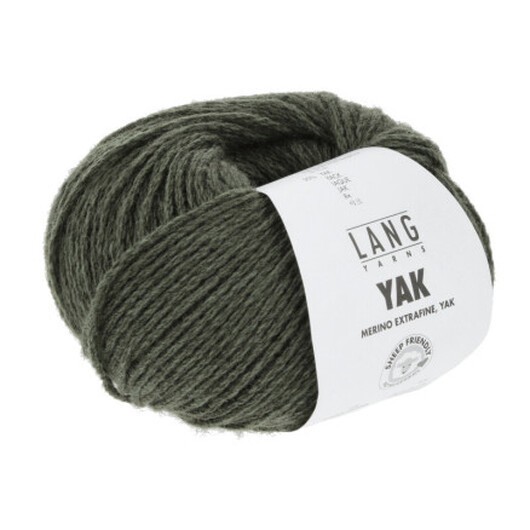 Lang Yarns Garn Yak 98 Oliv Melange