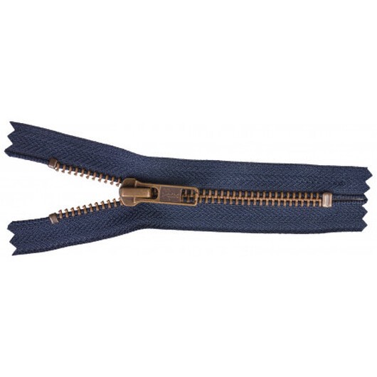 YKK Dragkedja/Blixtlås Antik Mässing 15cm 6mm Marine