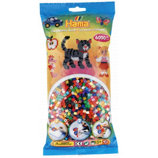 Hama Midi Pärlor 205-68 Mix 68 - 6000 st.