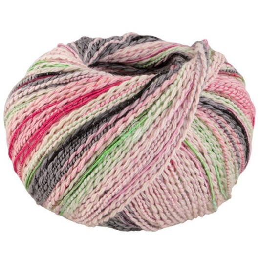 Lana Grossa Torto Garn 7 Ljusgrön/rosa/rosa/grön/mörkgrå/antracit/röd