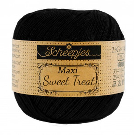 Scheepjes Maxi Sweet Treat Garn Unicolor 110 Black