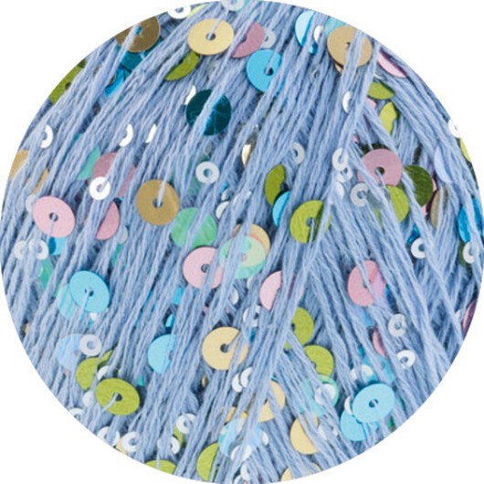 Lana Grossa Cosmo Garn 20 Ljusblå