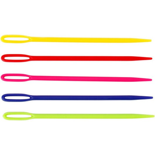 Sticknålar, L: 7 cm, mixade färger, 50 st./ 1 förp.