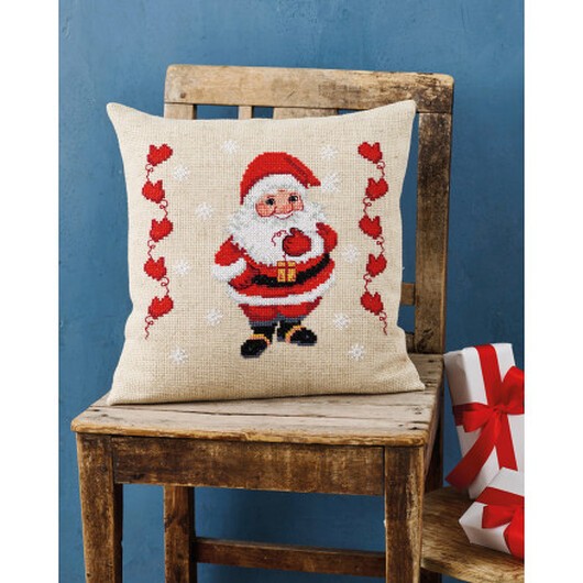 Permin Broderikit Jultomten 40x40cm