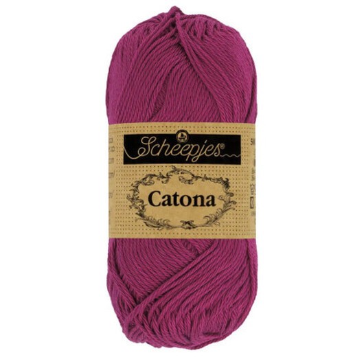 Scheepjes Catona Garn 128 Tyrian Lila - 25g