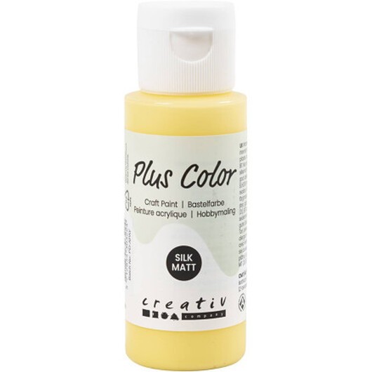 Plus Color Hobbyfärg, primrose yellow, 60 ml/ 1 flaska