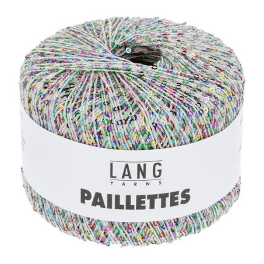 Lang Yarns Paillettes Garn 101 Vit