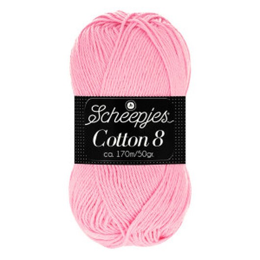 Scheepjes Cotton 8 Garn Unicolor 649 Persika