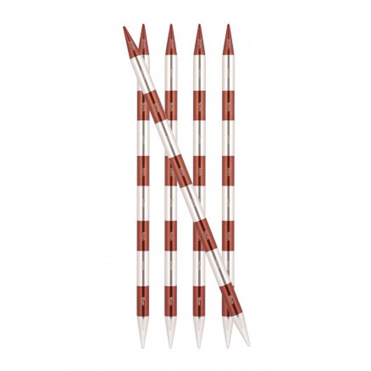 KnitPro SmartStix Strumpstickor Aluminium 20cm Sienna 2,50mm