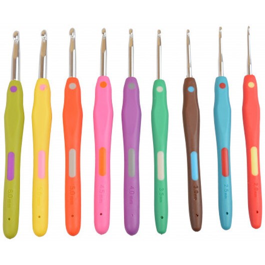 Infinity Hearts Rainbow 2 Virknål Set 13,5cm 2-6mm 9 storlekar