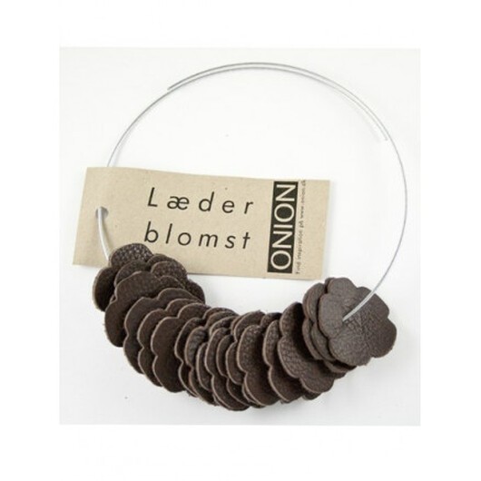 ONION Läderblommor Brun - 20 St.