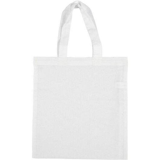 Mulebag, storlek 28x30 cm, 130 g, vit, 1 st.