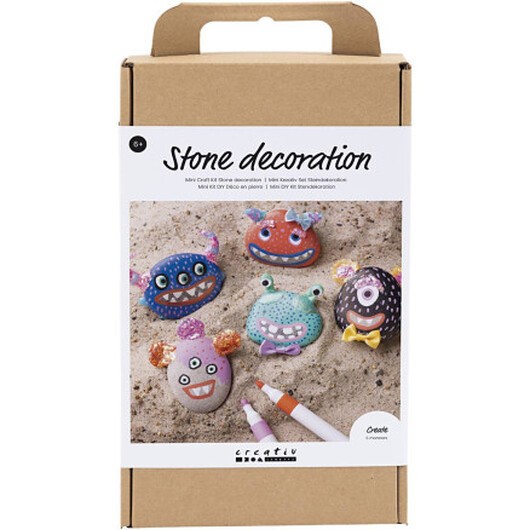 DIY Kit Stendekoration, Monster, mixade färger, 1 förp.