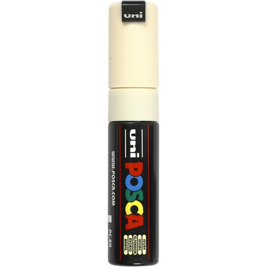 Posca Marker , nr. PC-8K, spets 8 mm, Broad, elfenben, 1 st.