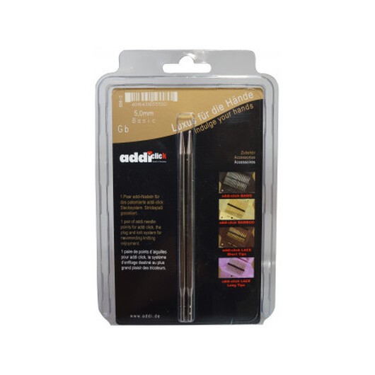 Addi Click Turbo Ändstickor Mässing 13cm 5,00mm US8